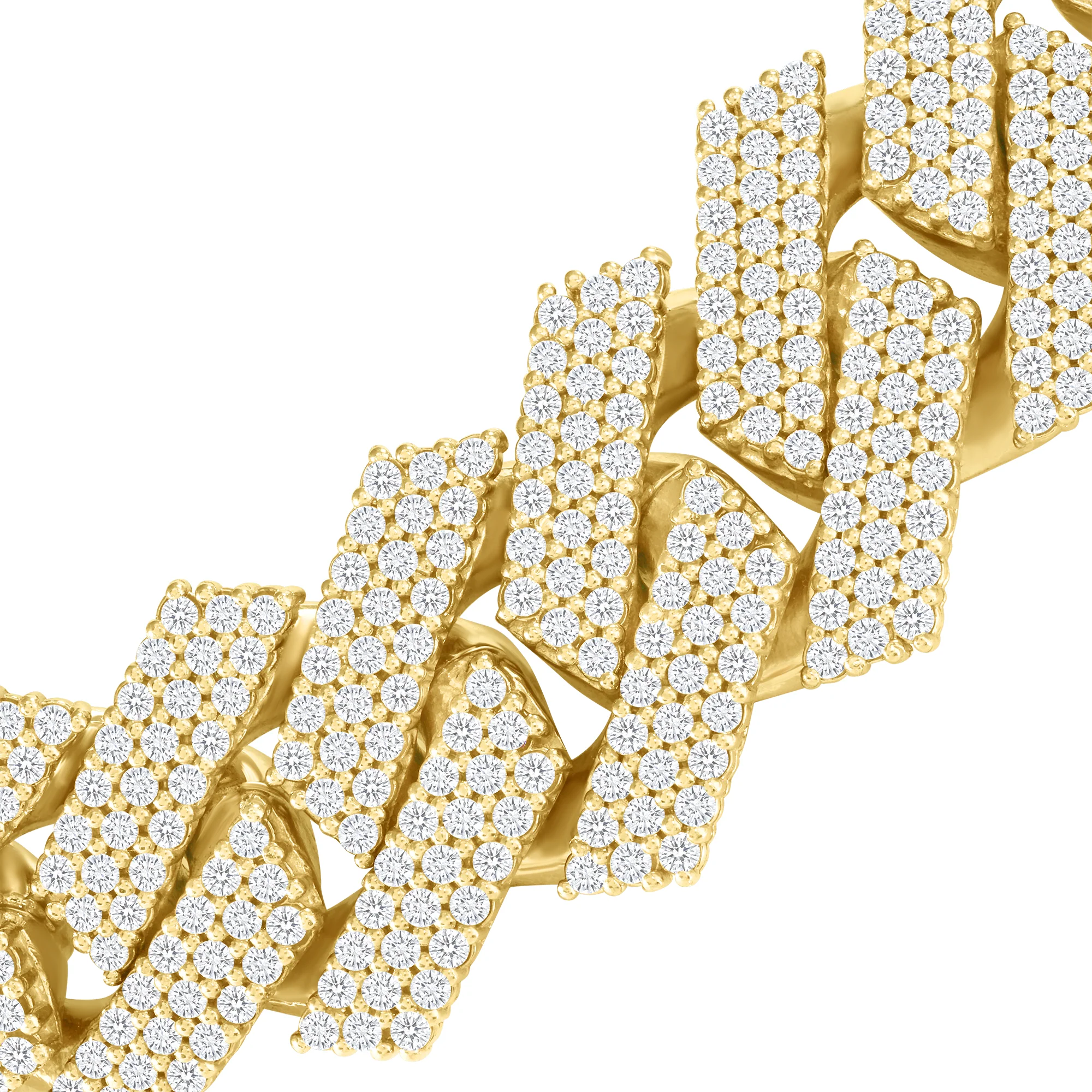 Diamond Miami Cuban Necklace - 14k Gold 30mm - Image 8